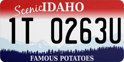 ID license plate 1T0263U