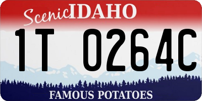 ID license plate 1T0264C