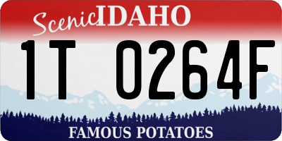 ID license plate 1T0264F