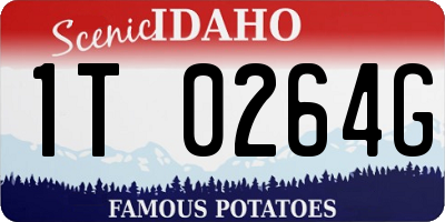 ID license plate 1T0264G