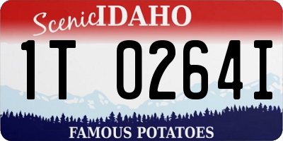 ID license plate 1T0264I