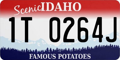 ID license plate 1T0264J
