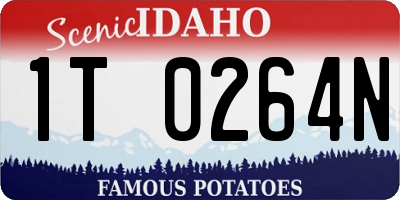 ID license plate 1T0264N