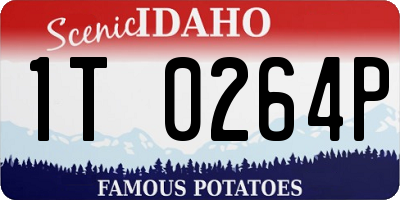 ID license plate 1T0264P