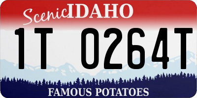 ID license plate 1T0264T
