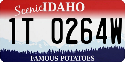 ID license plate 1T0264W
