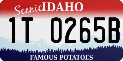 ID license plate 1T0265B
