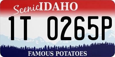 ID license plate 1T0265P