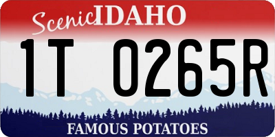 ID license plate 1T0265R