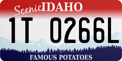 ID license plate 1T0266L