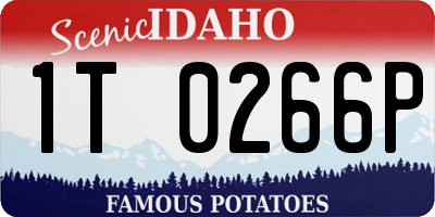 ID license plate 1T0266P
