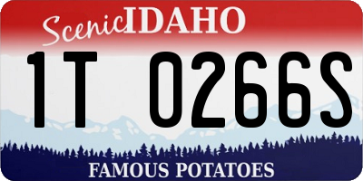 ID license plate 1T0266S