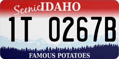 ID license plate 1T0267B