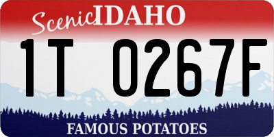 ID license plate 1T0267F