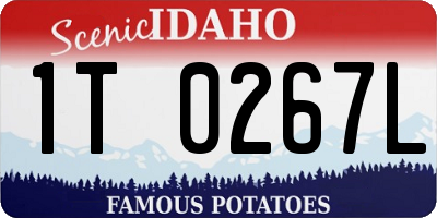 ID license plate 1T0267L