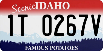 ID license plate 1T0267V