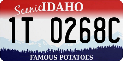 ID license plate 1T0268C