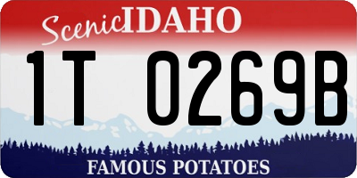 ID license plate 1T0269B