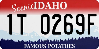 ID license plate 1T0269F