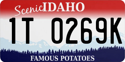 ID license plate 1T0269K