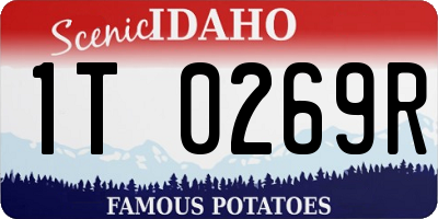 ID license plate 1T0269R