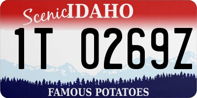 ID license plate 1T0269Z