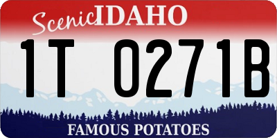 ID license plate 1T0271B