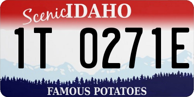 ID license plate 1T0271E