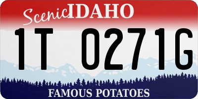 ID license plate 1T0271G