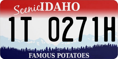 ID license plate 1T0271H