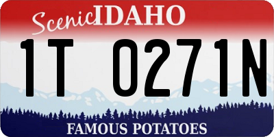 ID license plate 1T0271N