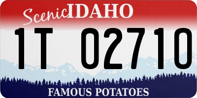 ID license plate 1T0271O