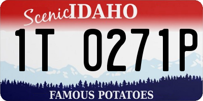 ID license plate 1T0271P