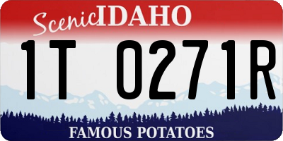 ID license plate 1T0271R