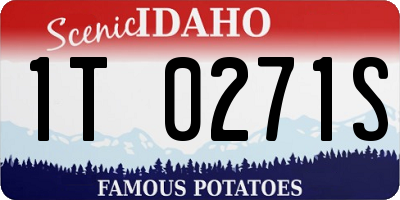 ID license plate 1T0271S