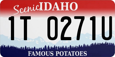 ID license plate 1T0271U