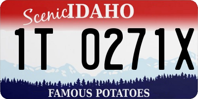 ID license plate 1T0271X
