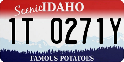 ID license plate 1T0271Y