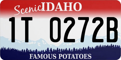 ID license plate 1T0272B