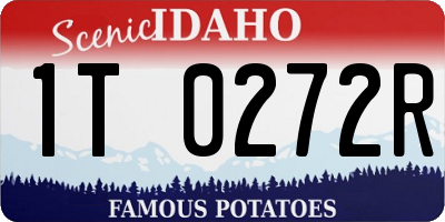 ID license plate 1T0272R