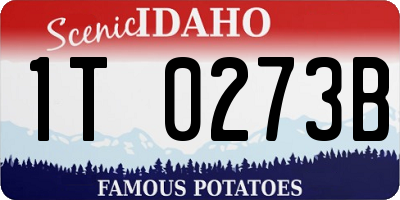 ID license plate 1T0273B