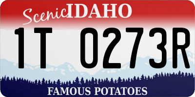 ID license plate 1T0273R