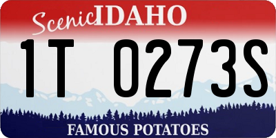 ID license plate 1T0273S