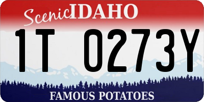 ID license plate 1T0273Y