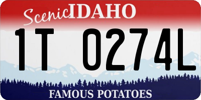 ID license plate 1T0274L
