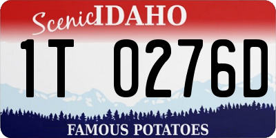 ID license plate 1T0276D