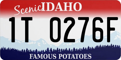 ID license plate 1T0276F