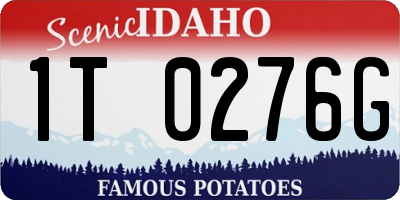 ID license plate 1T0276G