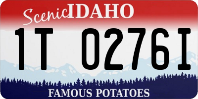 ID license plate 1T0276I