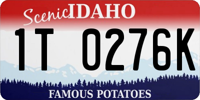 ID license plate 1T0276K